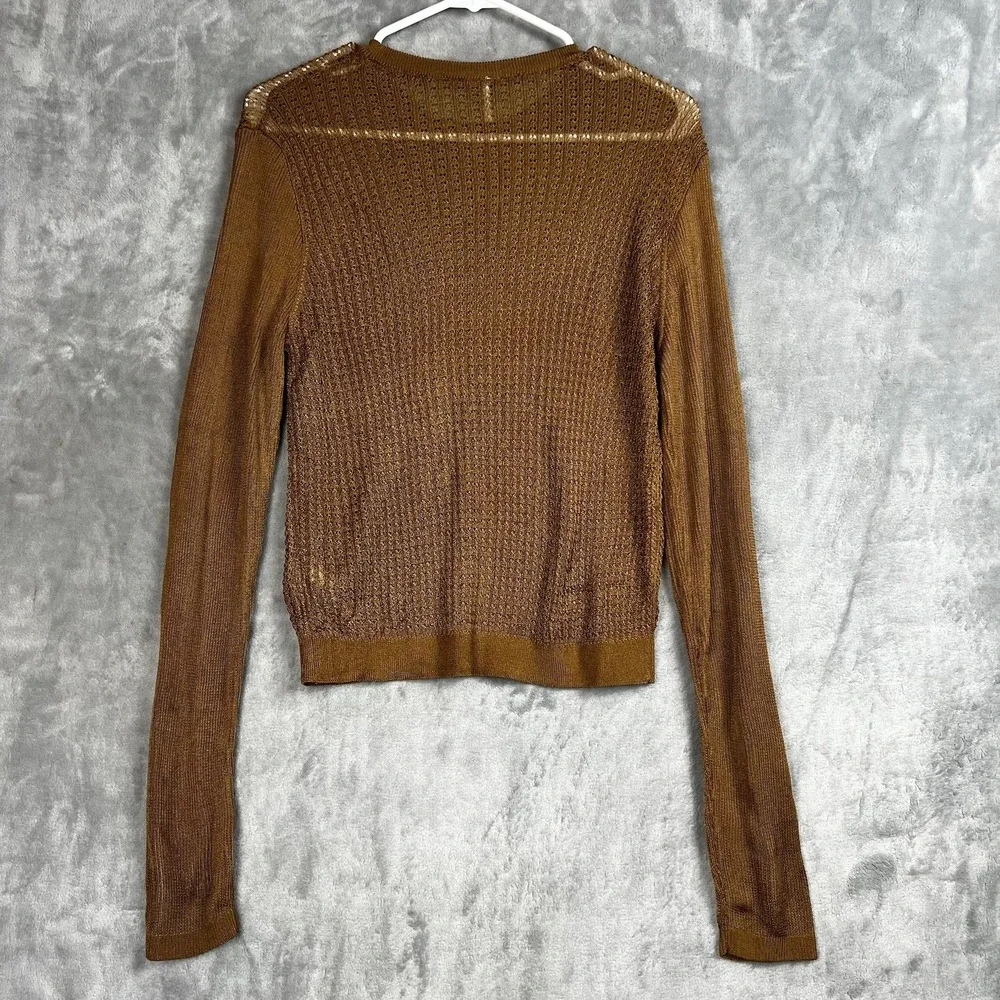 Free People Sweater‎ Women Tiger Eye H20 Crew Pullover Top  Large